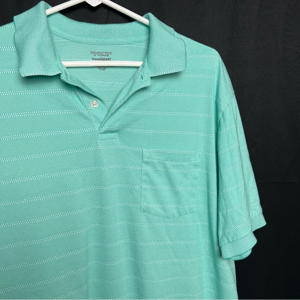 Roundtree & Yorke- Men’s Golf Polo Bundle- Teal & Red- Large - Picture 6 of 15